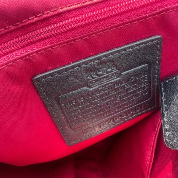 Coach Black Signature Nylon Mia Opaque Chain Tote - Picture 3 of 7